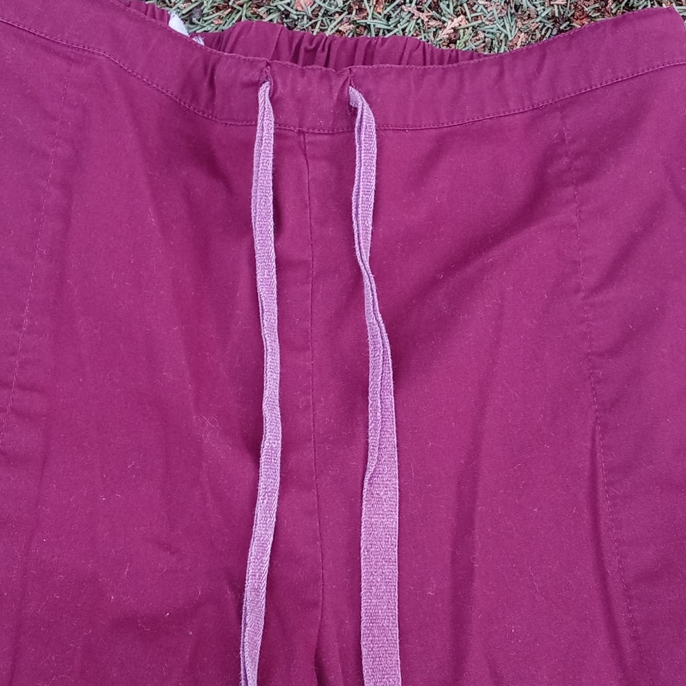 wine colored scrubs